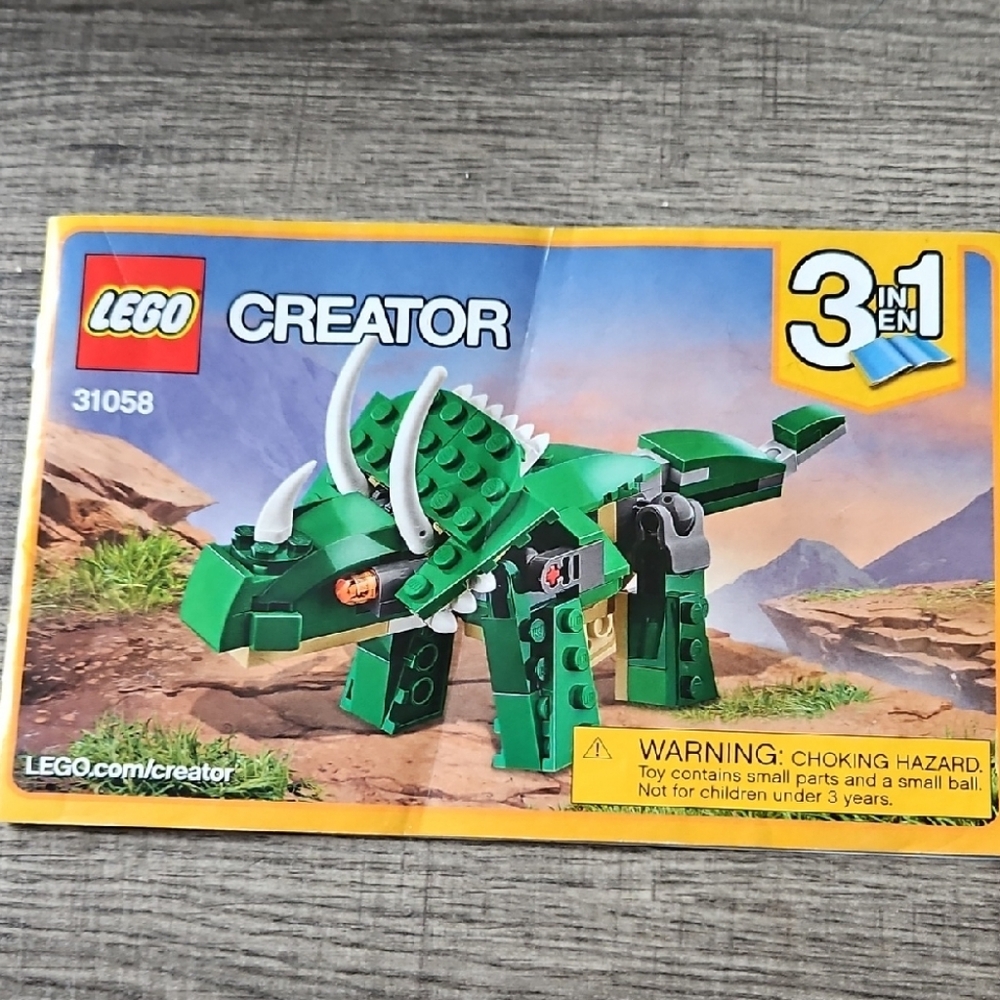 LEGO Creator 3-in-1 Triceratops Instruction Manuel